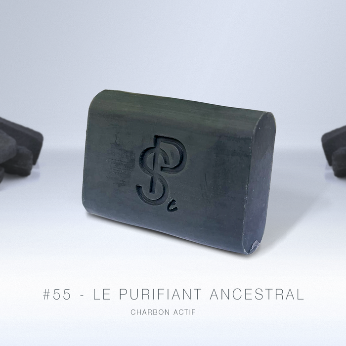 #55 - Le Purifiant Ancestral · Savon corps charbon actif